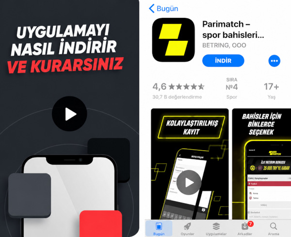 Mobil uygulamanın ve sitenin mobil sürümünün temel işlevleri